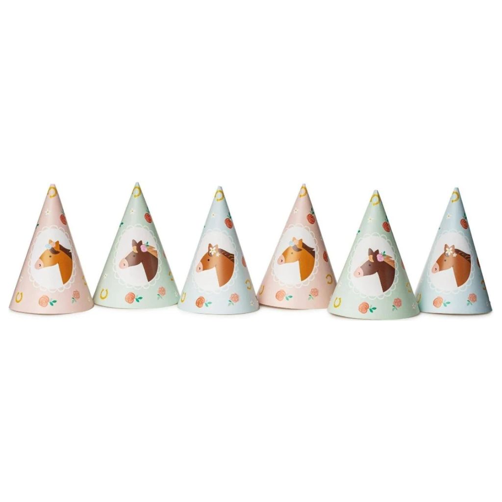 Pferde Partyhüte 16 cm Set 6 Stück PartyDeco 4