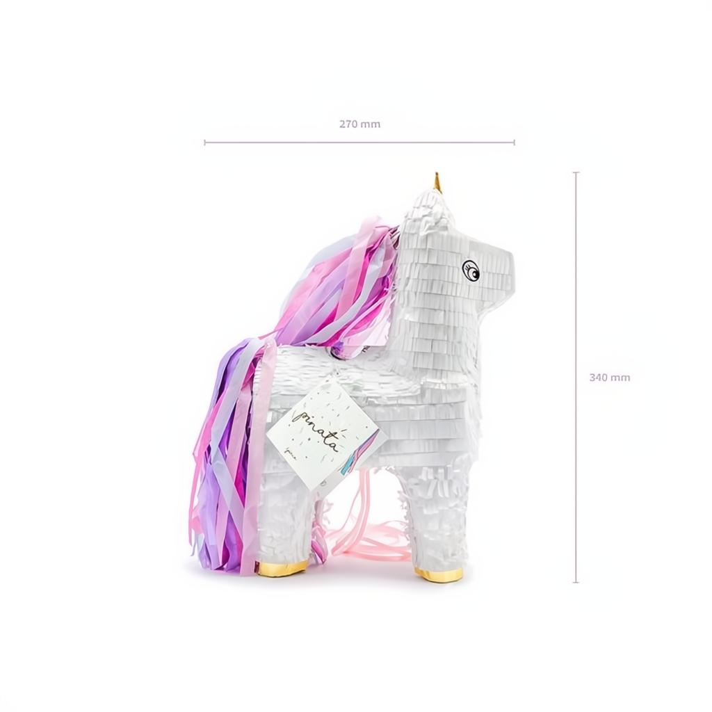 Piñata - Einhorn, 24,5x34x9cm PartyDeco 5