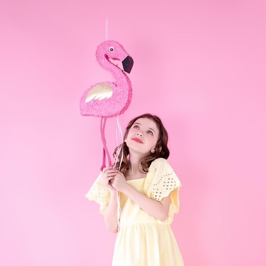 Piñata - Flamingo, 25x55x8cm PartyDeco 7
