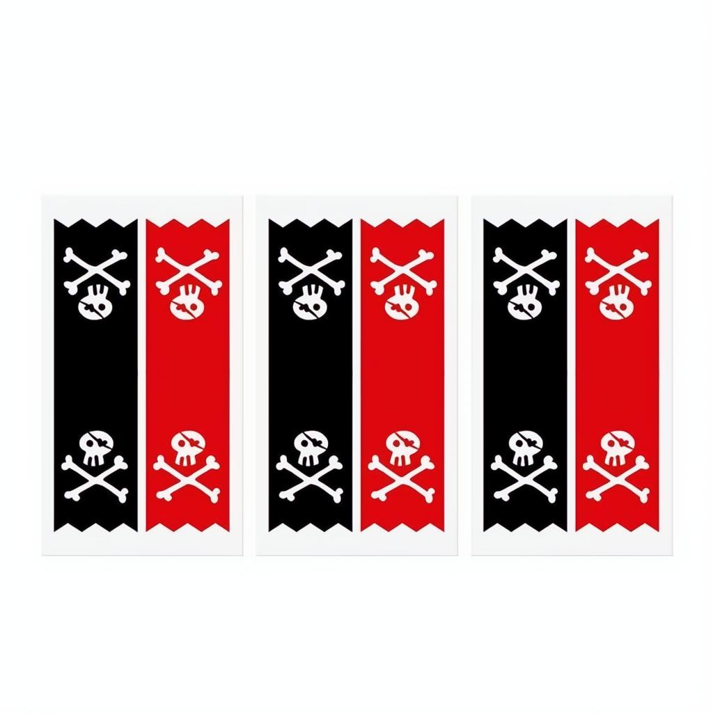 Piraten Bonbontüten, Kraft, 8x18x6cm PartyDeco 3