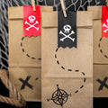Piraten Bonbontüten, Kraft, 8x18x6cm PartyDeco 4