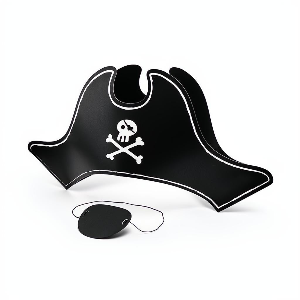 Piratenhut mit Augenklappe, 14cm PartyDeco 1