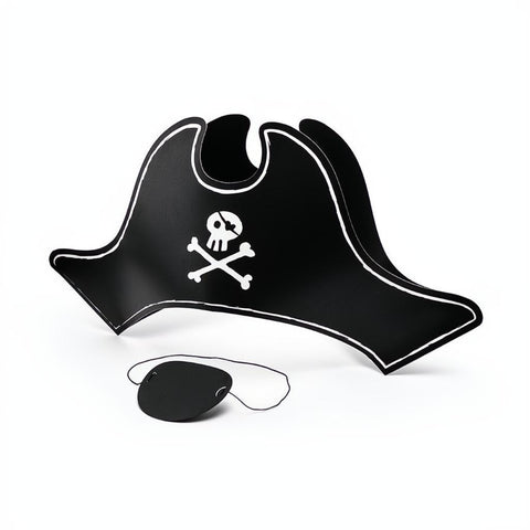 Piratenhut mit Augenklappe, 14cm PartyDeco 1