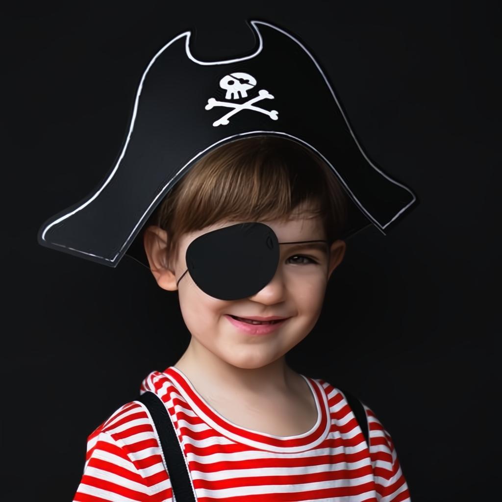 Piratenhut mit Augenklappe, 14cm PartyDeco 2