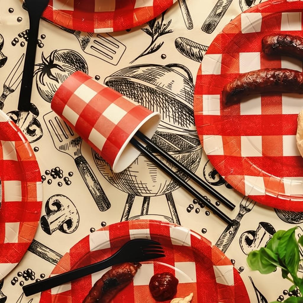 Plastikstrohhalme, 23 cm, schwarz PartyDeco 2