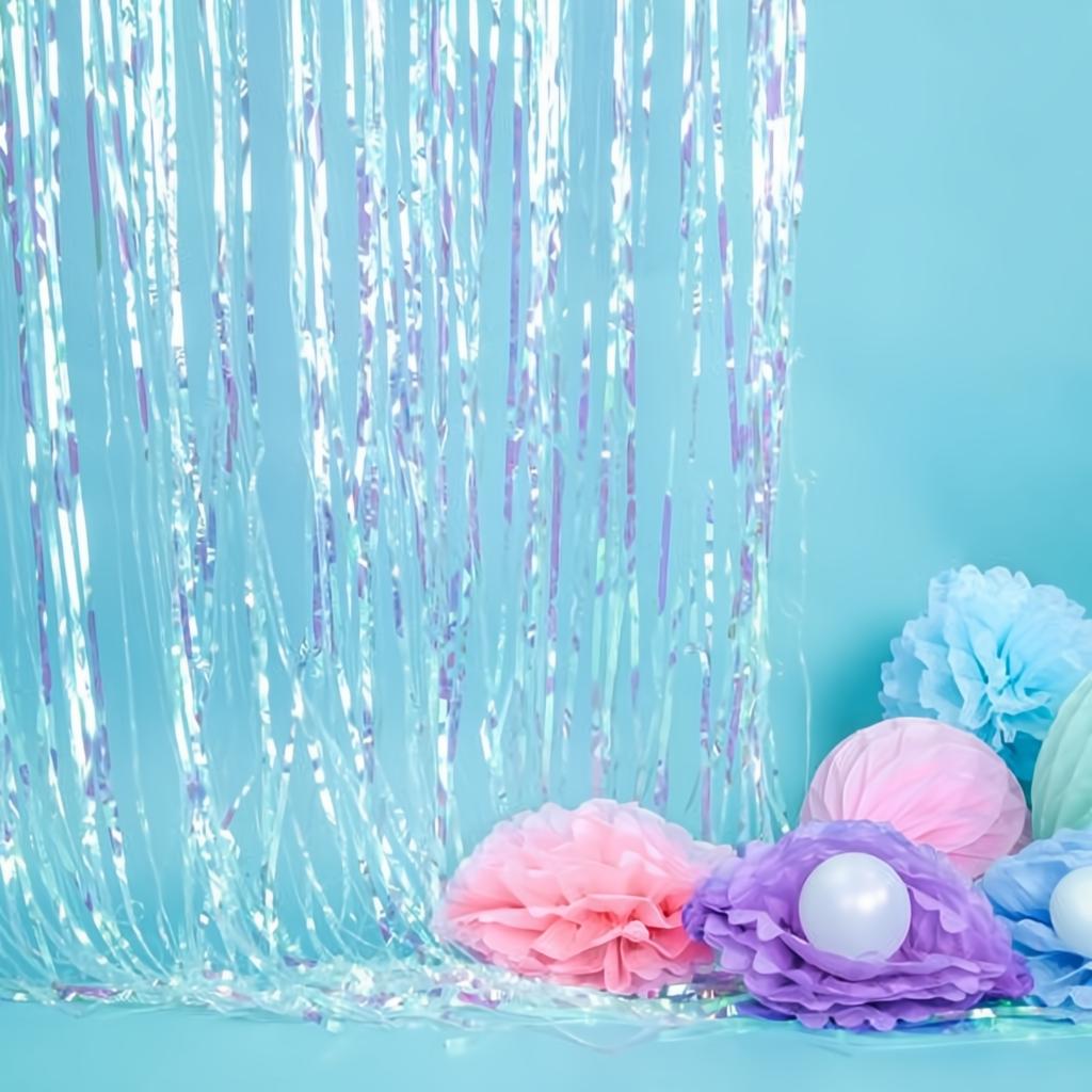 Pompon aus Seidenpapier, hell-nebel-blau, 25cm PartyDeco 6