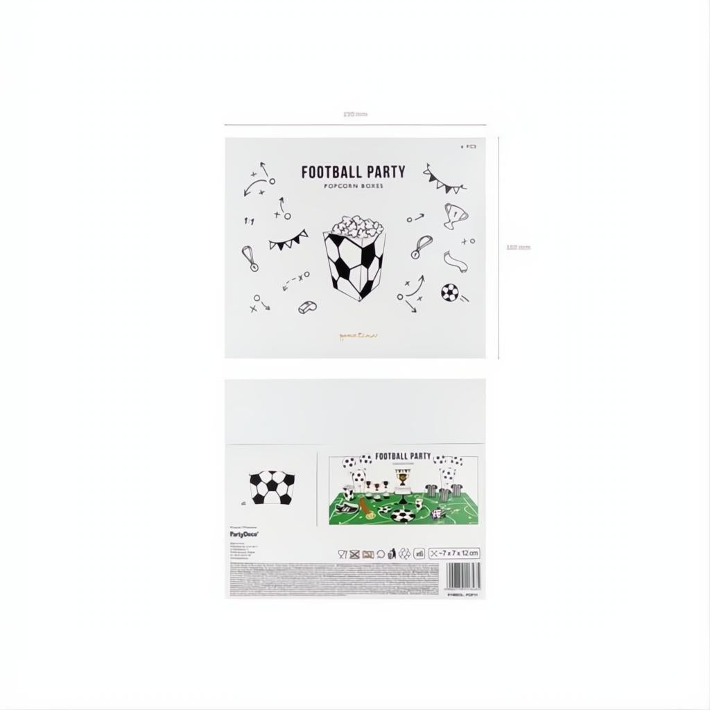 Popcorndosen Ball, 7x7x12cm PartyDeco 7