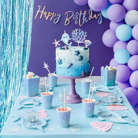 Popcorndosen Narwal, 7x7x12,5cm PartyDeco 5
