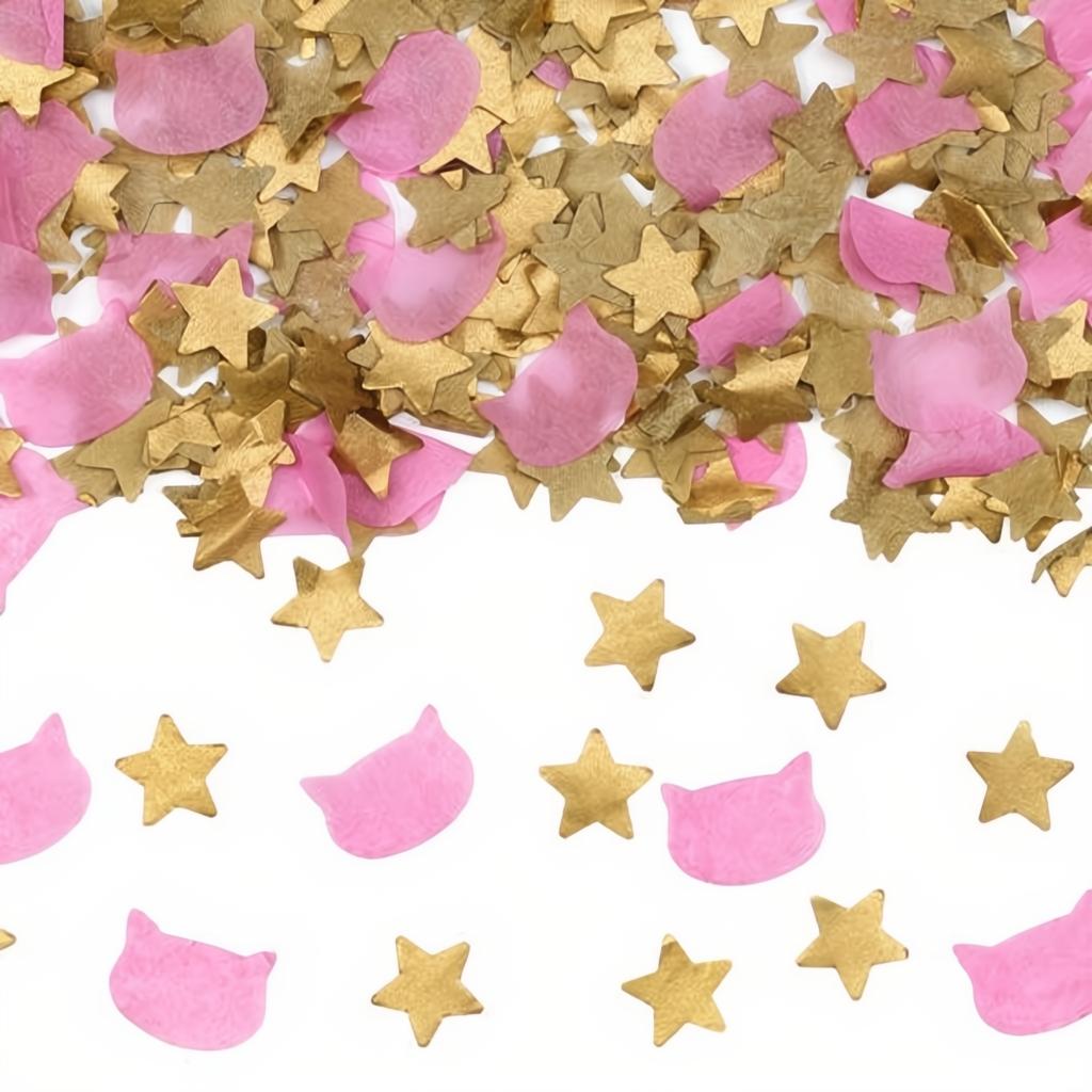 Rohr schiesst Sterne und Konfetti in Katzenform, 20 cm PartyDeco 3