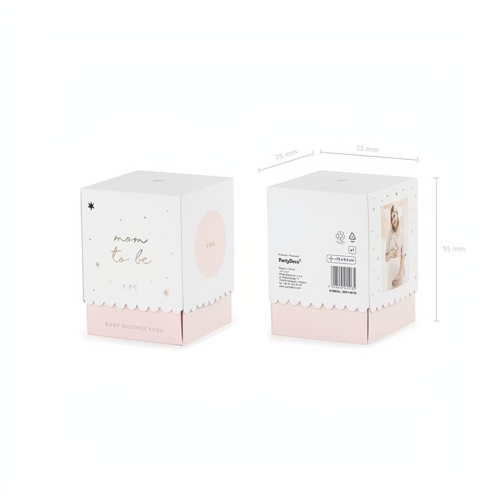 Schärpe Mom to be, hellrosa, 75 cm PartyDeco 4