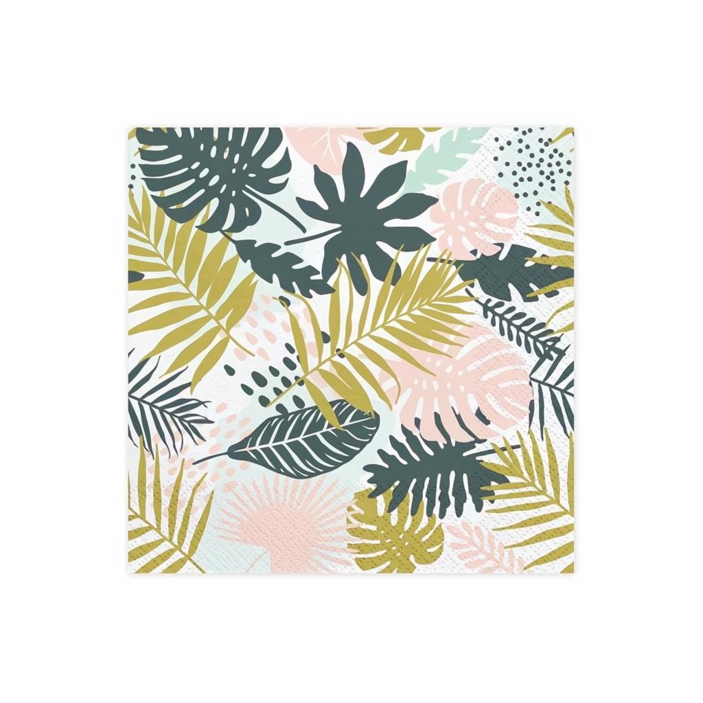 Servietten Aloha - Blätter, 33x33cm PartyDeco 1