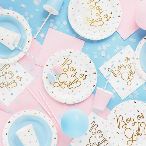 Servietten - Boy or Girl?, 33x33cm. PartyDeco 6