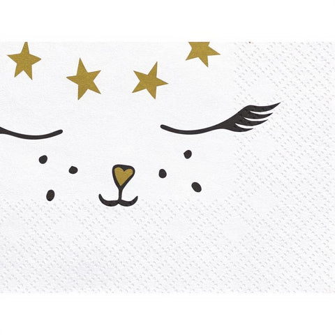 Servietten Kätzchen, 33x33cm PartyDeco 3