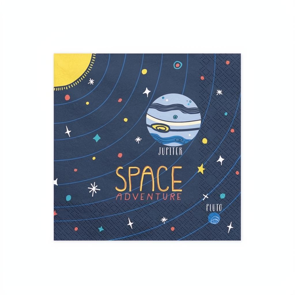 Servietten Kosmos, 33x33cm PartyDeco 1