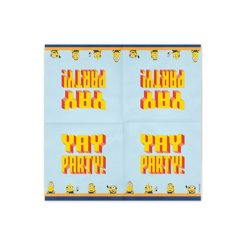 Servietten Minions, 33x33 cm PartyDeco 2