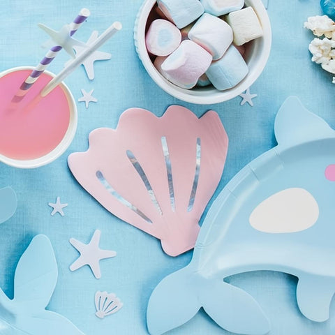 Servietten Muschel, 13x12,5cm PartyDeco 2