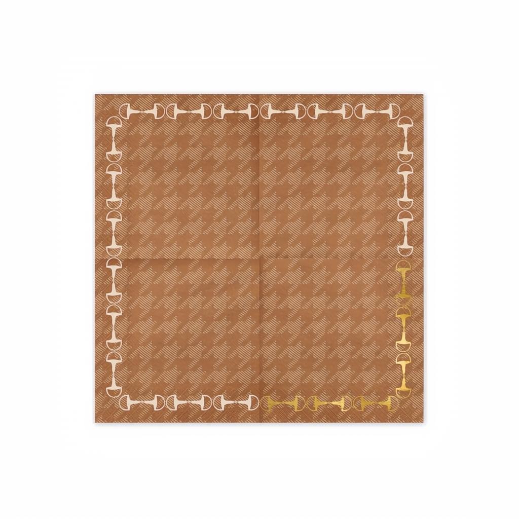 Servietten Steigbügel, 33x33 cm PartyDeco 2