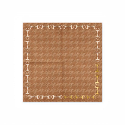 Servietten Steigbügel, 33x33 cm PartyDeco 2