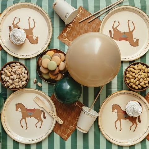 Servietten Steigbügel, 33x33 cm PartyDeco 5