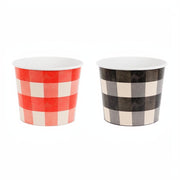 Snack-Eimer kariert, 14 cm PartyDeco 1