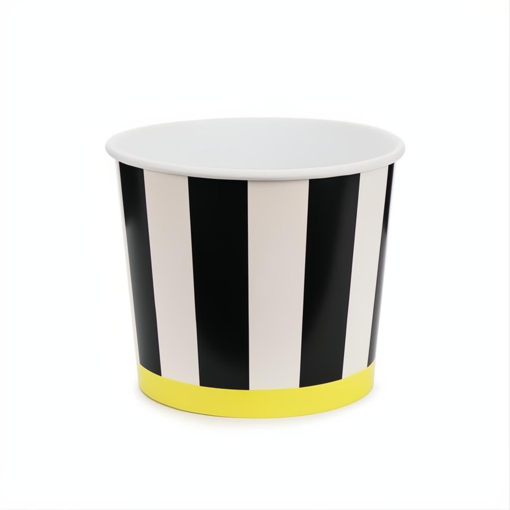 Snack-Eimer Streifen, 14 cm PartyDeco 1