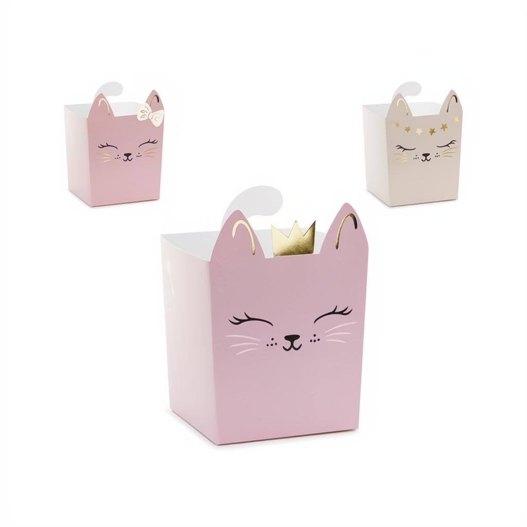 Snackboxen mit Katzenmotiv PartyDeco 1