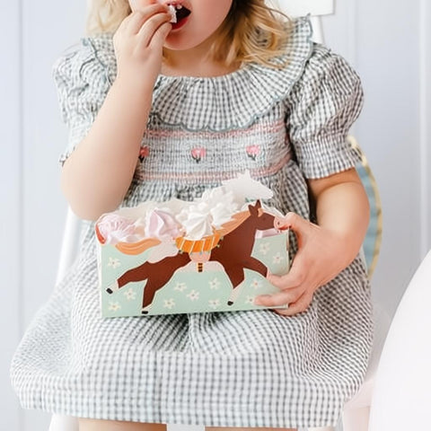 Snackboxen Pferde, Farben mischen. PartyDeco 3