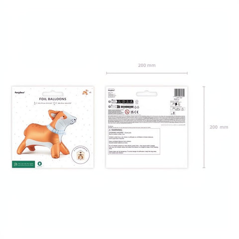 Stehender Folienballon Corgi, 88x70 cm PartyDeco 6