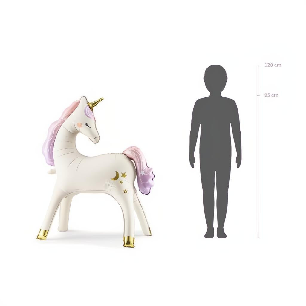 Stehender Folienballon Einhorn, 95x86 cm PartyDeco 2