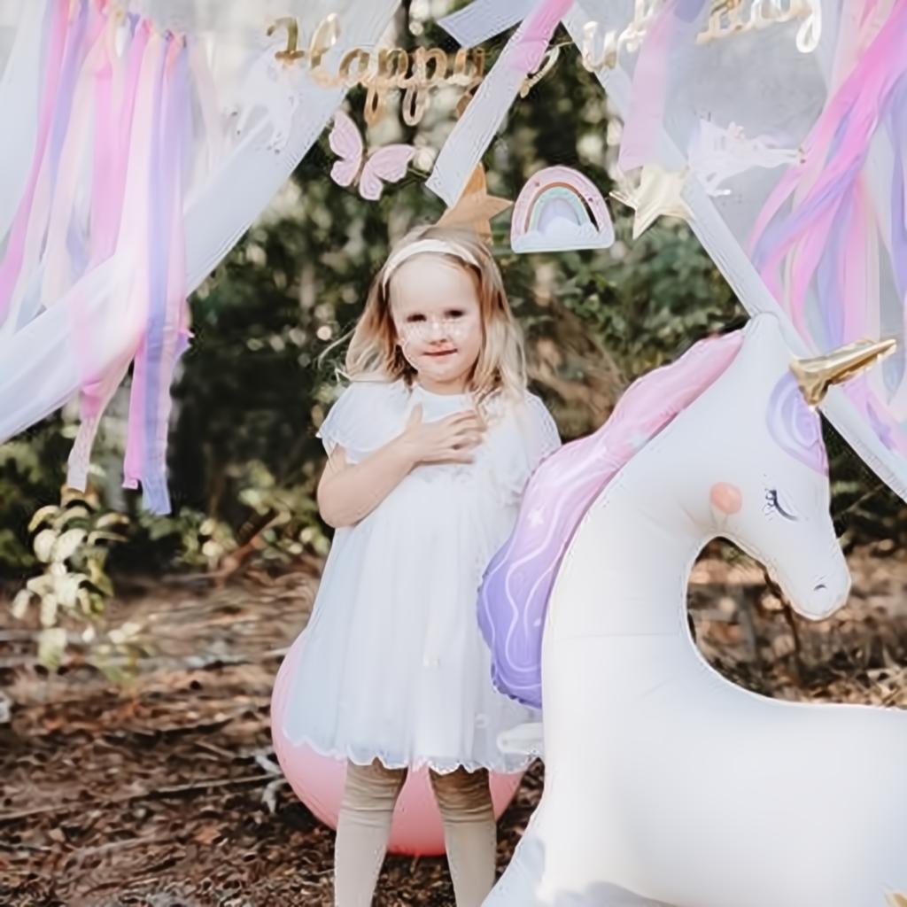 Stehender Folienballon Einhorn, 95x86 cm PartyDeco 4