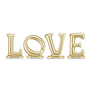 Stehender Folienballon 'LOVE', 350x114 cm, gold PartyDeco 1