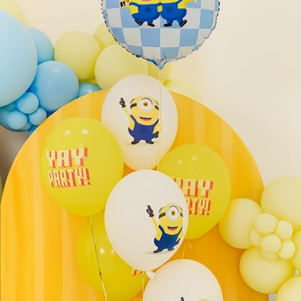 Strong Luftballons 30 cm Minions mit Aufdruck PartyDeco 3