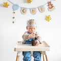 Stuhlbanner und Krone Teddybär, 50x20.5 cm PartyDeco 2