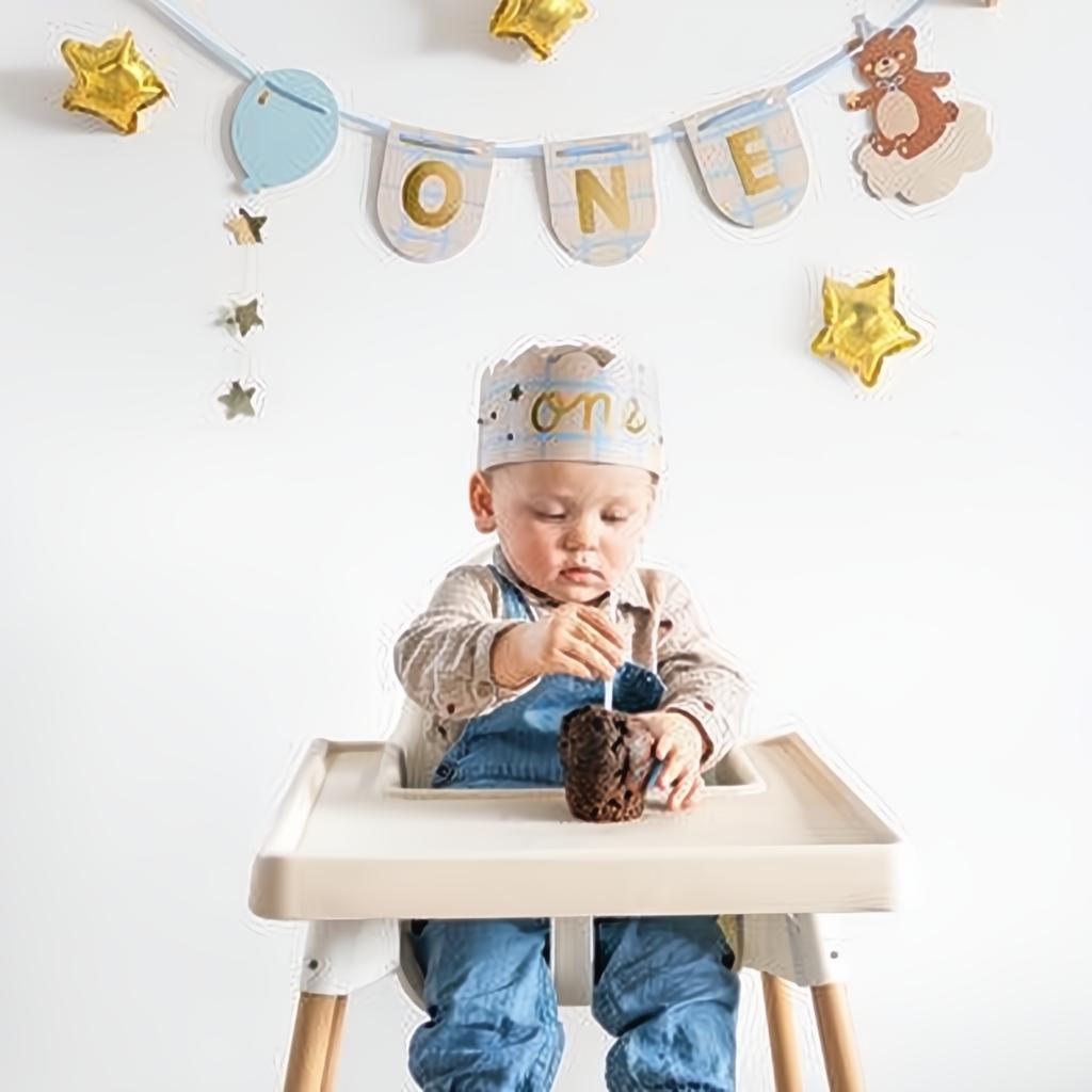 Stuhlbanner und Krone Teddybär, 50x20.5 cm PartyDeco 2