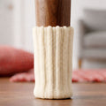 Stuhlsocken Creme Weiss
