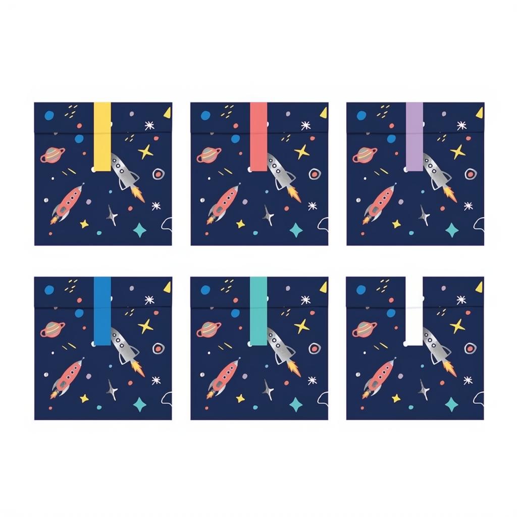 Süssigkeiten-Tüten Kosmos, 13x14cm PartyDeco 1