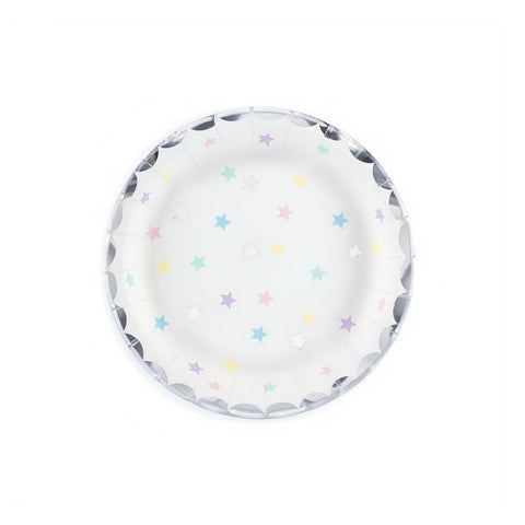 Teller Einhorn - Sterne, 18 cm PartyDeco 1