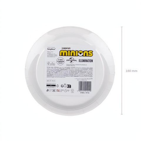Teller Minions, 18 cm PartyDeco 4