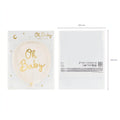 Teller Oh baby, 17.5x22 cm PartyDeco 6