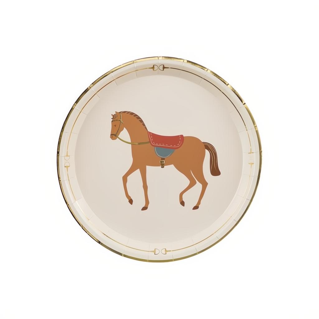 Teller Pferd, 23 cm PartyDeco 1