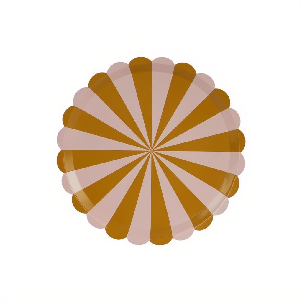 Teller Streifen, 21 cm PartyDeco 1