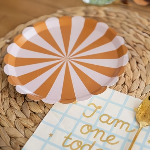 Teller Streifen, 21 cm PartyDeco 2