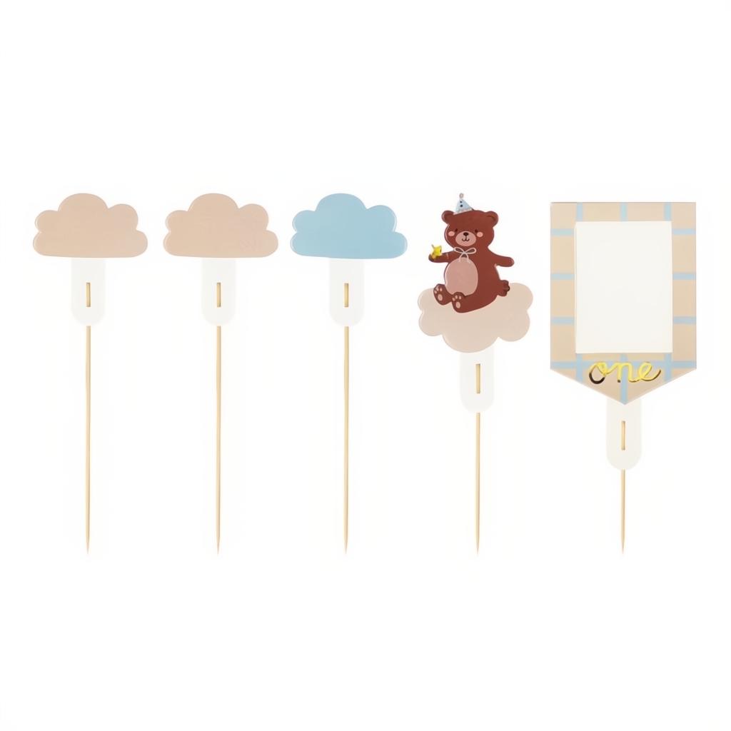 Tortentopper Teddybär, 12-14 cm PartyDeco 1