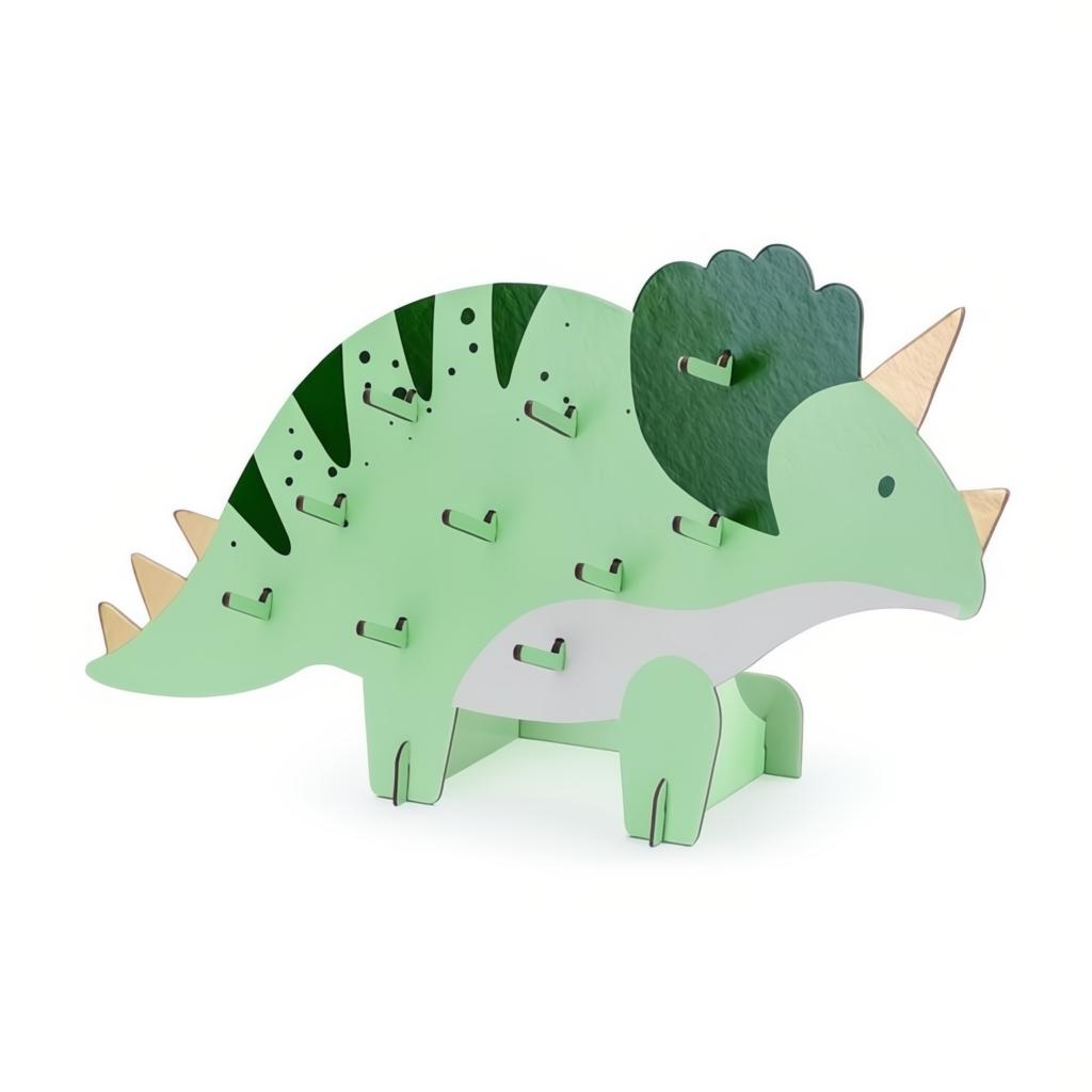 Triceratops-Snackwand, 38x23 cm, Farbenmix PartyDeco 1
