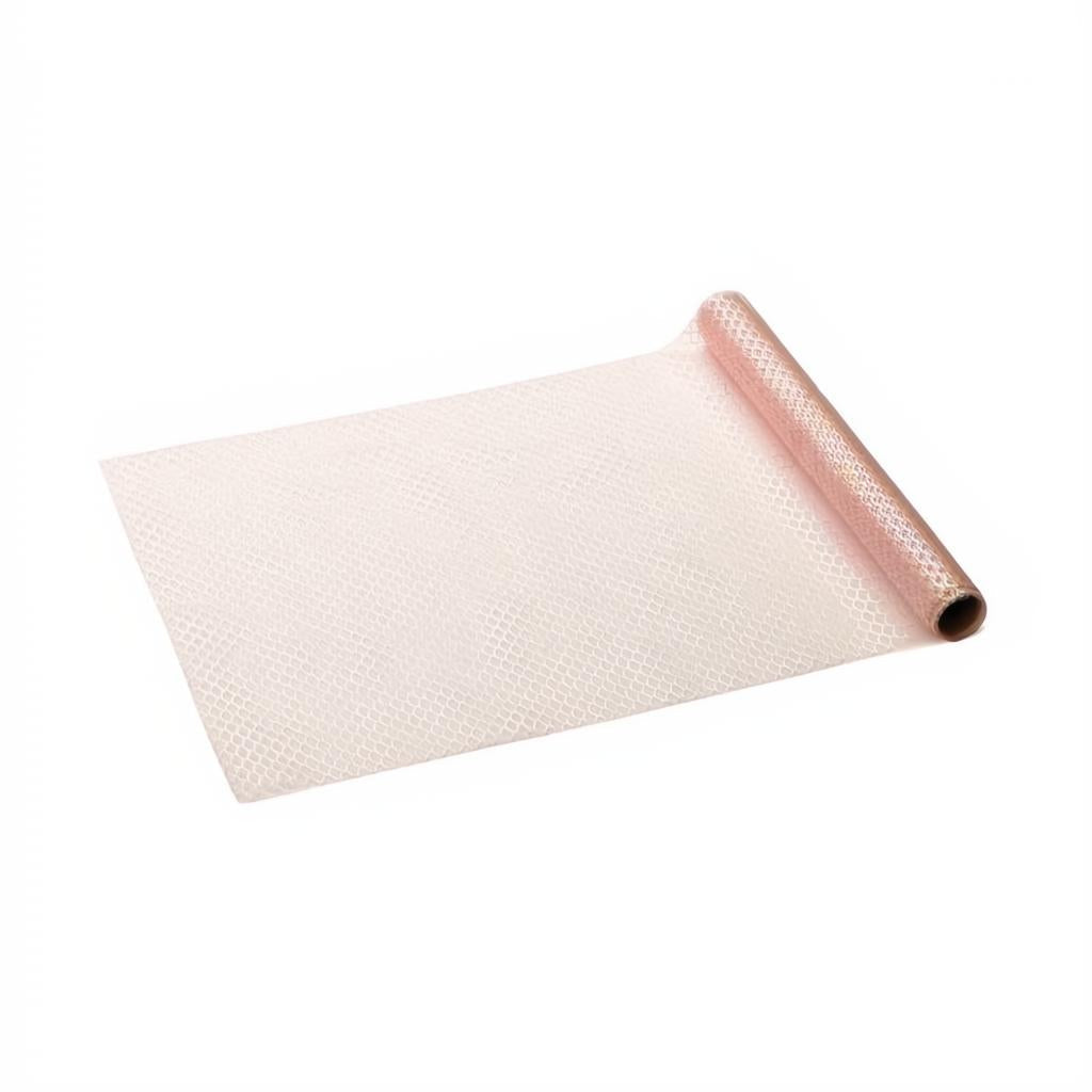 Tüllläufer Schuppen, Rosa, 0,32 x 3 m PartyDeco 1