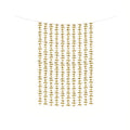 Vorhang - Blumen, gold, 100x210cm PartyDeco 1