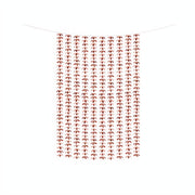 Vorhang - Blumen, roségold, 100x210cm PartyDeco 1