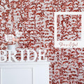Vorhang - Blumen, roségold, 100x210cm PartyDeco 2