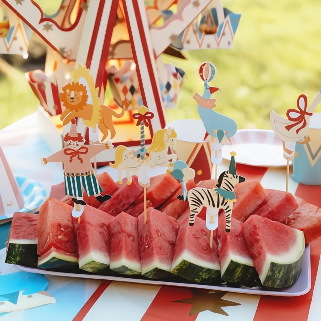 Zirkus Muffin Dekoration, 9-11,5 cm PartyDeco 3