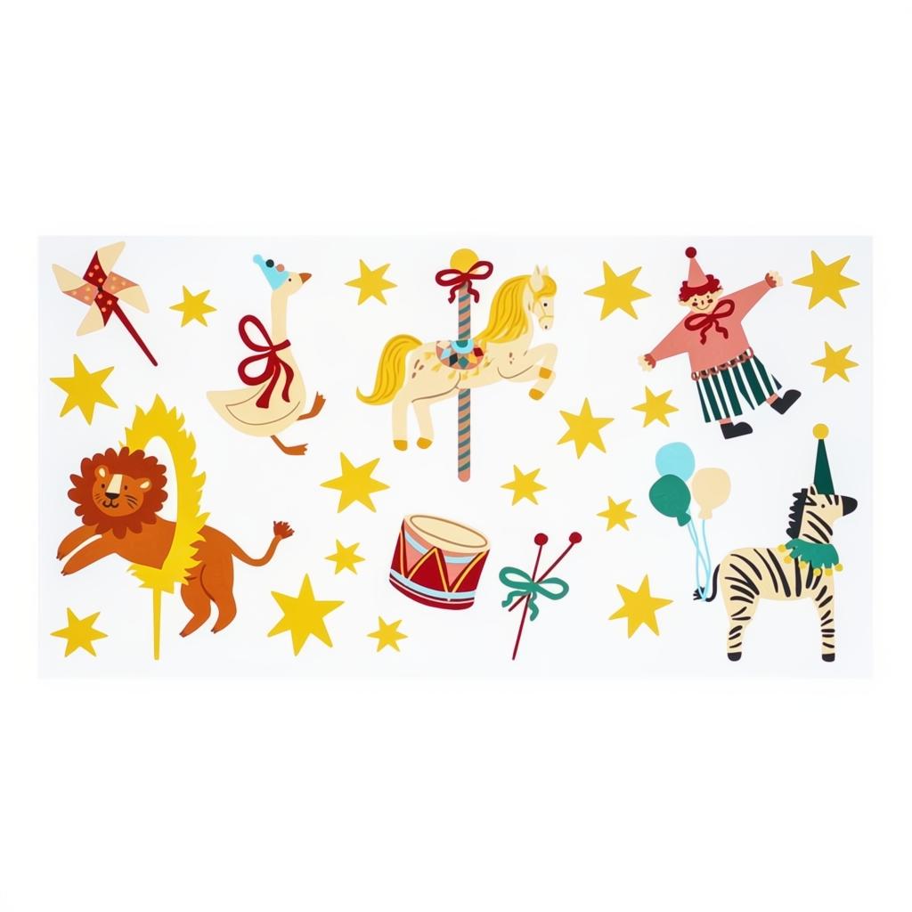 Zirkus-Tattoos PartyDeco 1